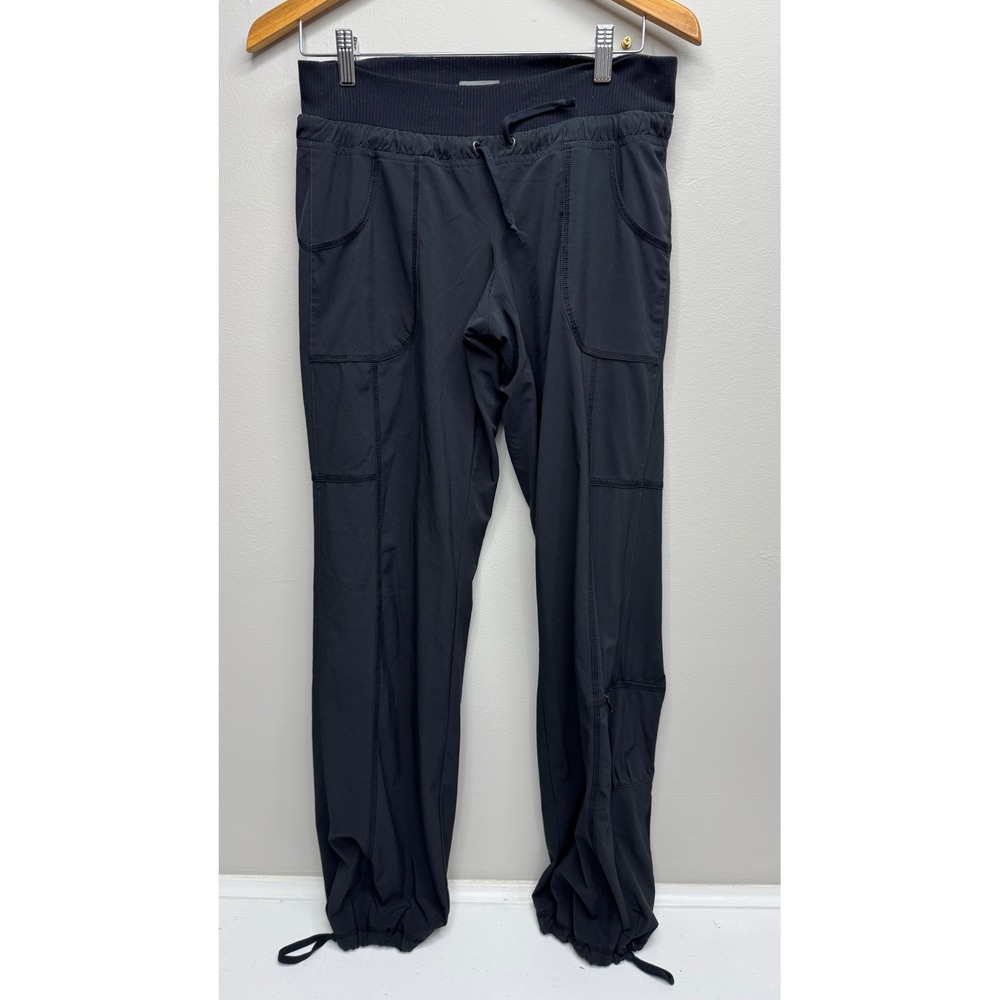 Athleta Womens Black Trekkie Hiking Cargo Pants Size 2 Style 929644 Cinch Hem